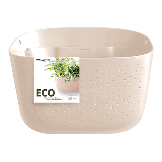 Neutral Eco vertical wall planter for modern plant decor