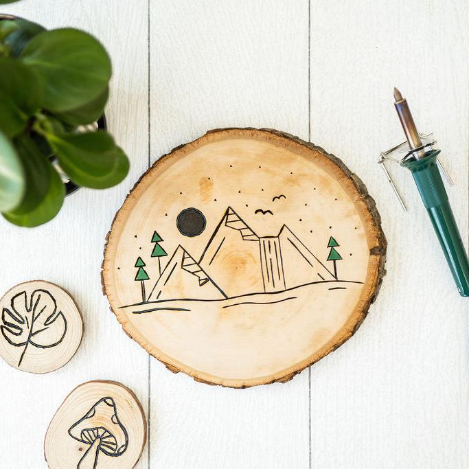 Wood Burning Kit | DIY Pyrography Craft Kit - Ed's Plant Shop