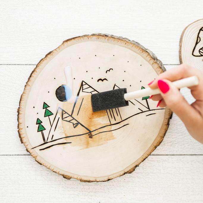 Wood Burning Kit | DIY Pyrography Craft Kit - Ed's Plant Shop