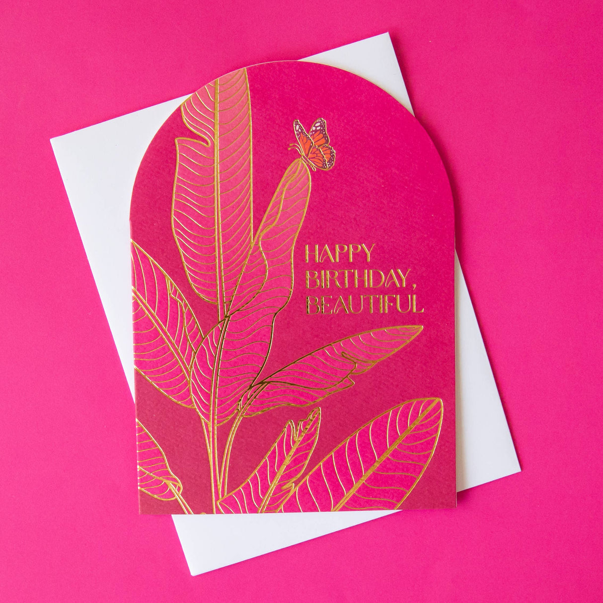 Happy Birthday Beautiful Card | Bird of Paradise Design