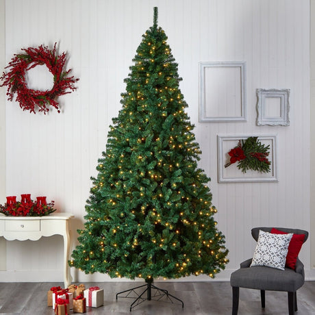 10' Artificial Christmas Tree with LED Lights – Ed's Plant Shop - Ed's Plant Shop