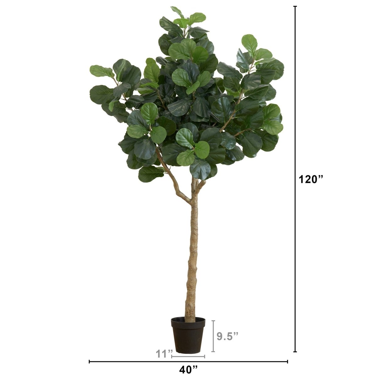 10’ Artificial Fiddle Leaf Fig Tree - Ed's Plant Shop