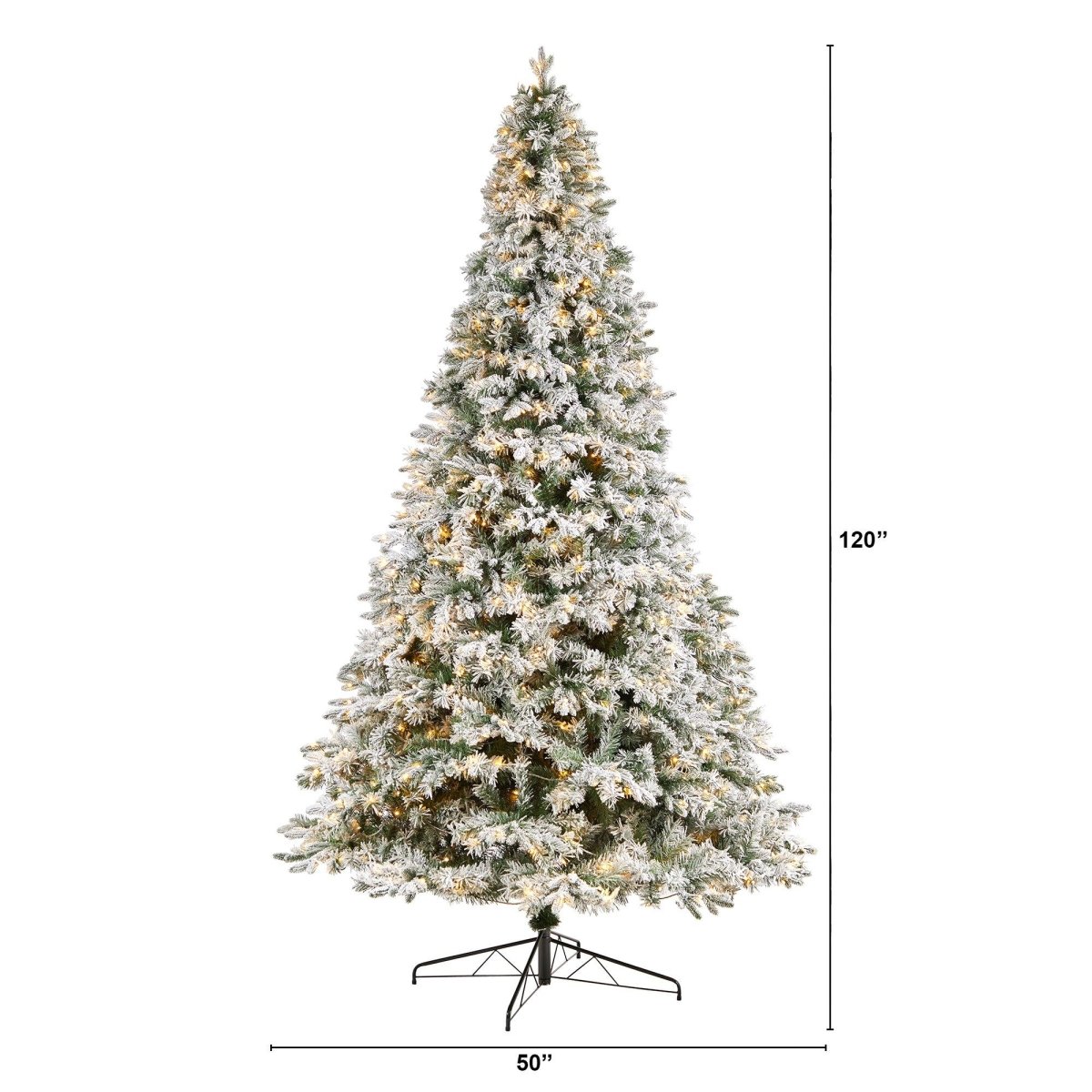 10' Artificial Mixed Pine Christmas Tree with 800 LED Lights - Ed's Plant Shop