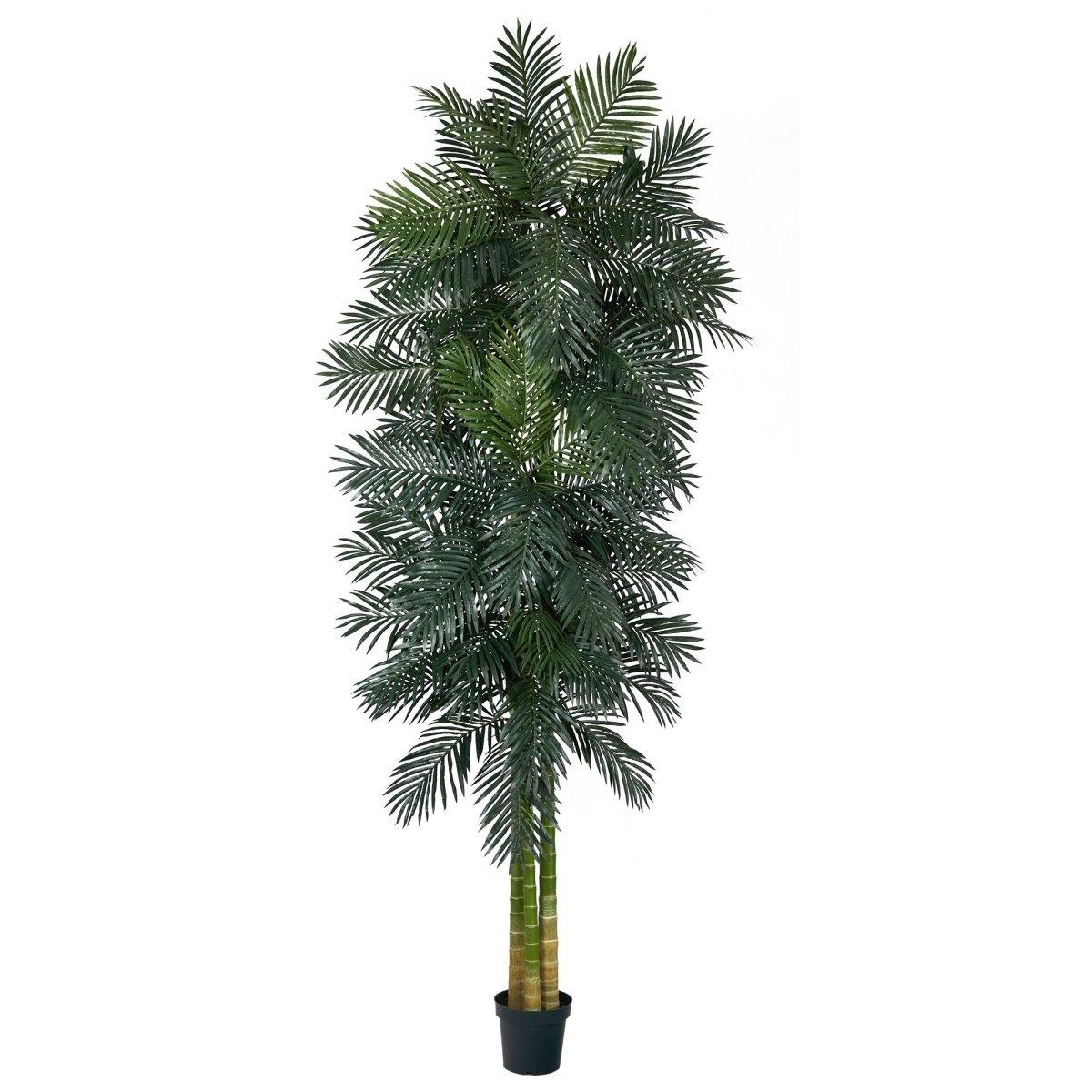 10’ Triple Stalk Golden Cane Artificial Palm Tree - Ed's Plant Shop