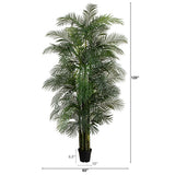 8 ft areca palm indoor outdoor tree Nearly Natural 10ft Artificial Areca Palm Tree, UV Resistant (Indoor/Outdoor)