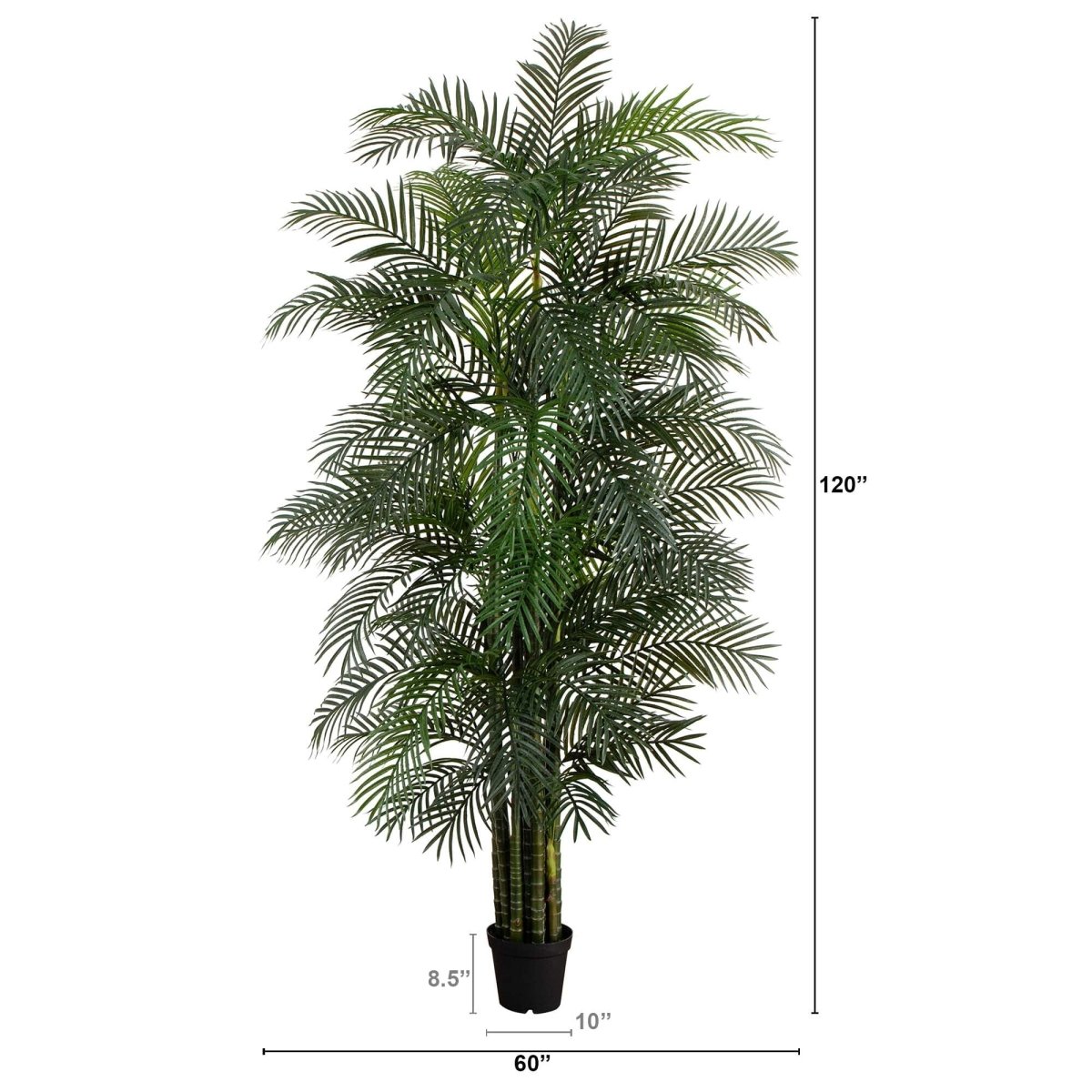 10' UV Resistant Artificial Areca Palm Tree (Indoor/Outdoor) - Ed's Plant Shop