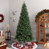 10’ Wisconsin Slim Snow Tip Pine Artificial Christmas Tree - Ed's Plant Shop