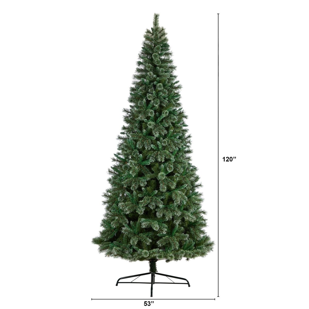 10’ Wisconsin Slim Snow Tip Pine Artificial Christmas Tree - Ed's Plant Shop