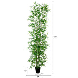 11' Artificial Bamboo Tree with Bendable Branches | Japanese - Inspired Decor - Ed's Plant Shop