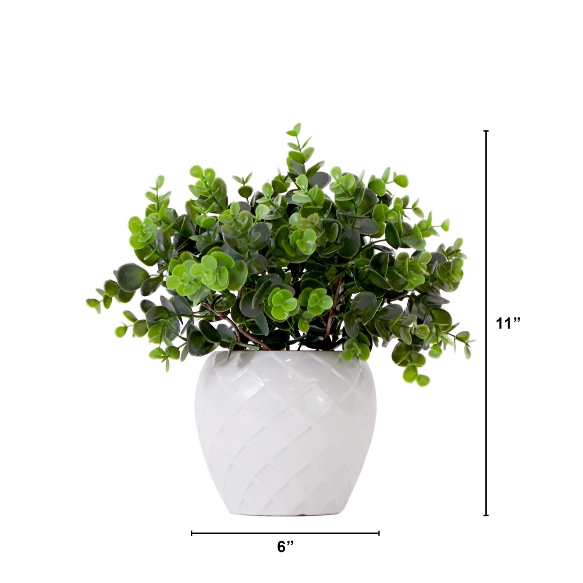 11” Artificial Boxwood Plant | Decorative Planter Accent - Ed's Plant Shop