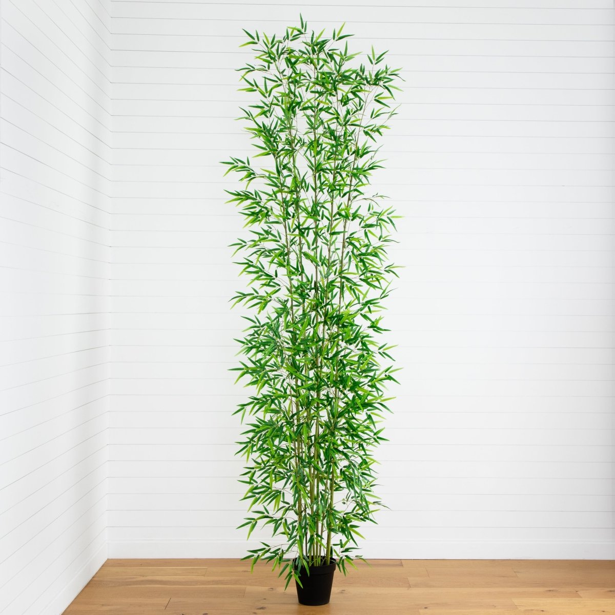 bamboo plant for pot Nearly Natural 12-ft Artificial Green Bamboo Tree