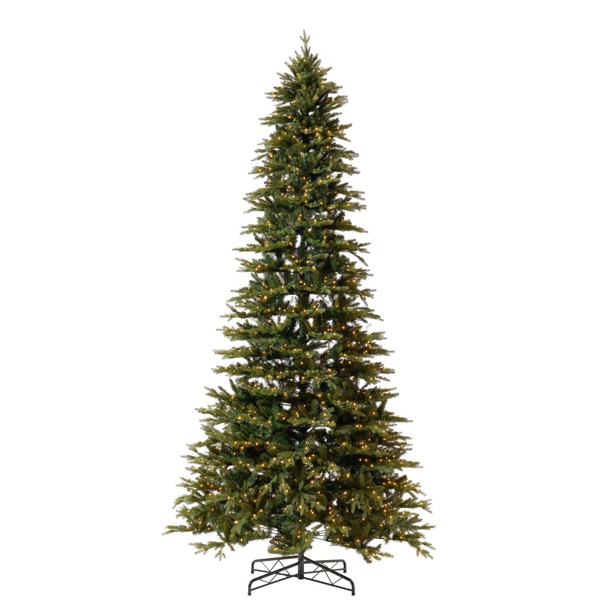 12' Belgium Fir Artificial Christmas Tree with 1500 LED Lights & 4962 Branches - Ed's Plant Shop