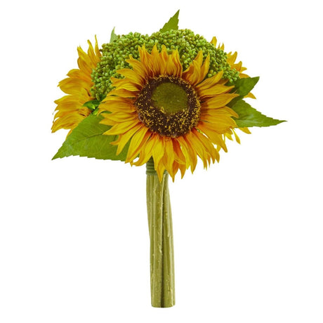 12” Sunflower Bundle Artificial Flower (Set of 3) - Ed's Plant Shop