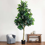 13' Faux Fiddle Leaf Fig Tree | Lifelike Indoor Tree - Ed's Plant Shop