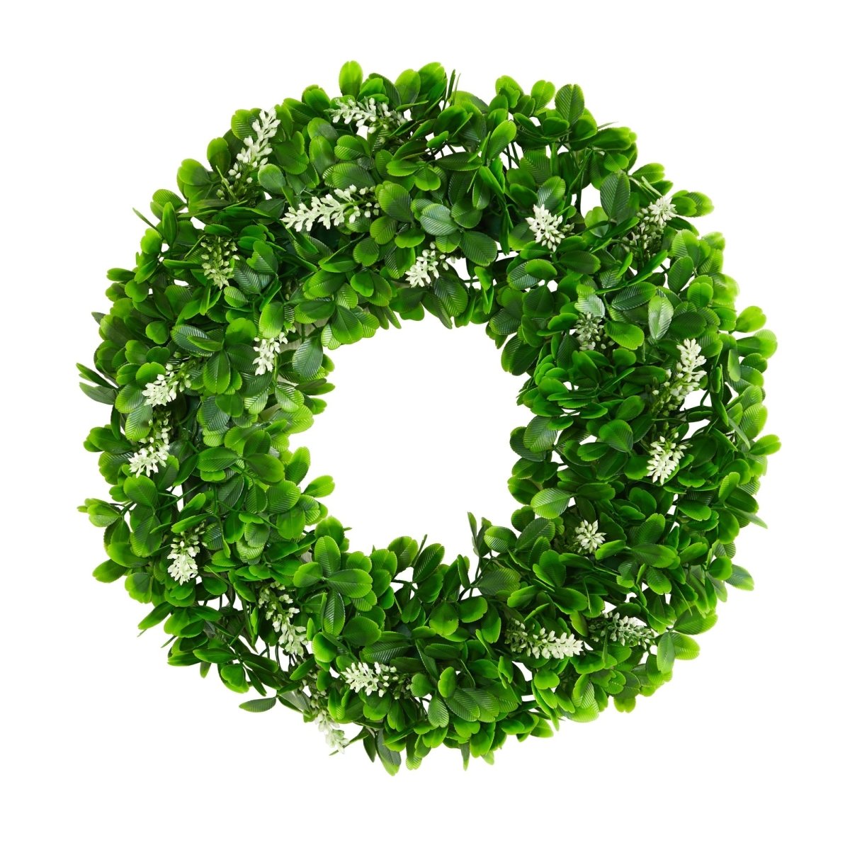 13” Jasmine Artificial Wreath – Lush Greenery for Year - Round Décor - Ed's Plant Shop