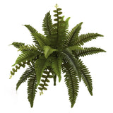 14 - in Artificial Boston Fern (Set of 6) – Lifelike Faux Ferns - Ed's Plant Shop