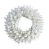 18 - in Colorado Spruce Artificial Christmas Wreath with 129 Bendable Branches and 20 Warm LED Lights - Ed's Plant Shop