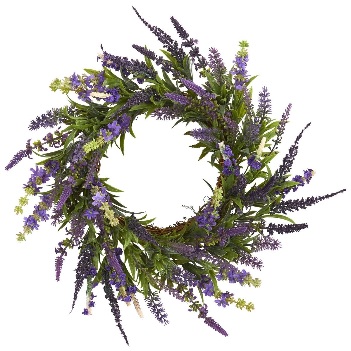 18” Lavender Wreath | Elegant Home Décor - Ed's Plant Shop