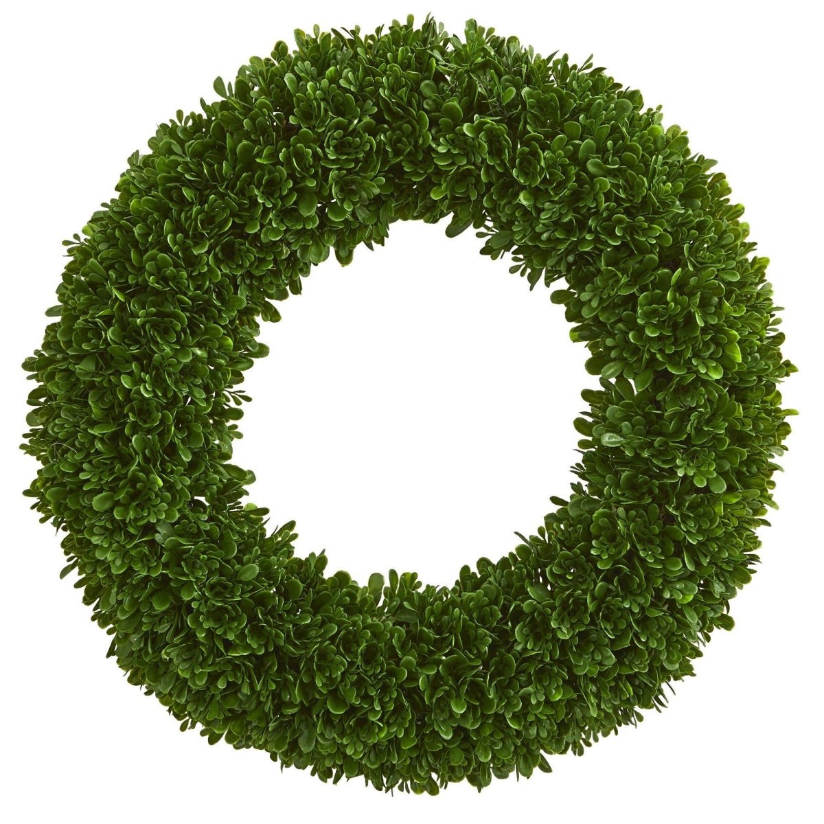 19.5” Tea Leaf Artificial Wreath | UV Resistant for Indoor & Outdoor Use - Ed's Plant Shop