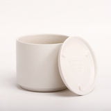 The Ceramic Cylinder Planter with Saucer, 2nd Generation