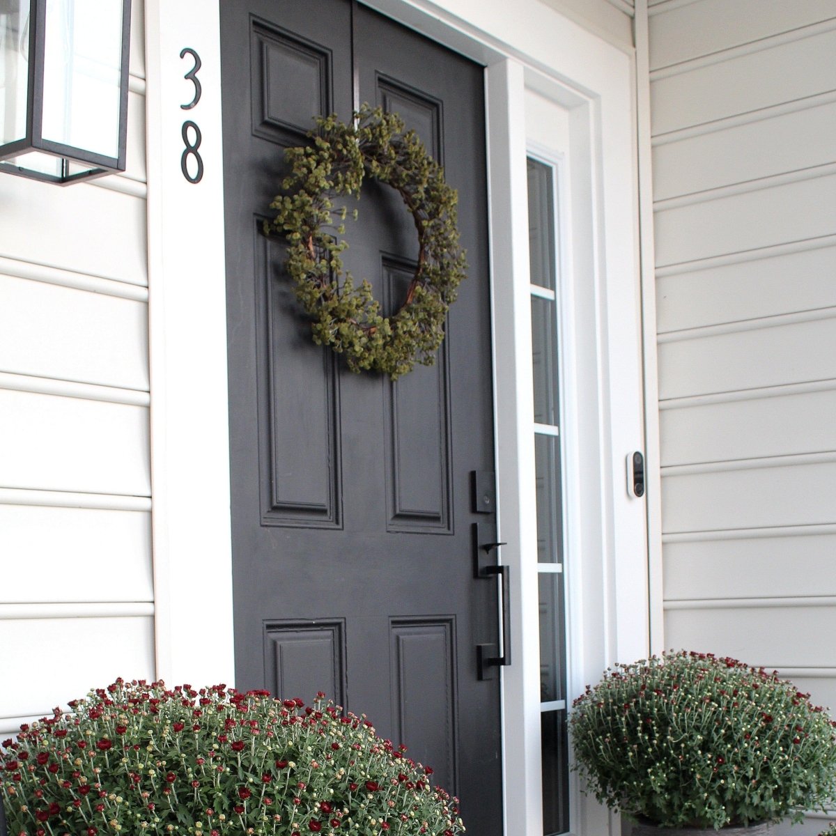 20" Autumn Gypsophila Wreath | Rustic Fall Décor - Ed's Plant Shop