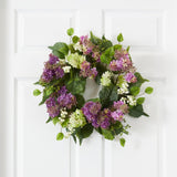 20" Hanel Lilac Wreath | Spring - Inspired Floral Décor - Ed's Plant Shop