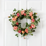 20" Rose Wreath | Timeless Elegance and Bold Vibrancy - Ed's Plant Shop