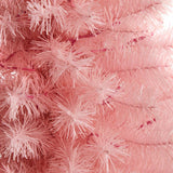 3’ Pink Artificial Christmas Tree with 50 LED Lights & 118 Bendable Branches - Whimsical Holiday Decor - Ed's Plant Shop