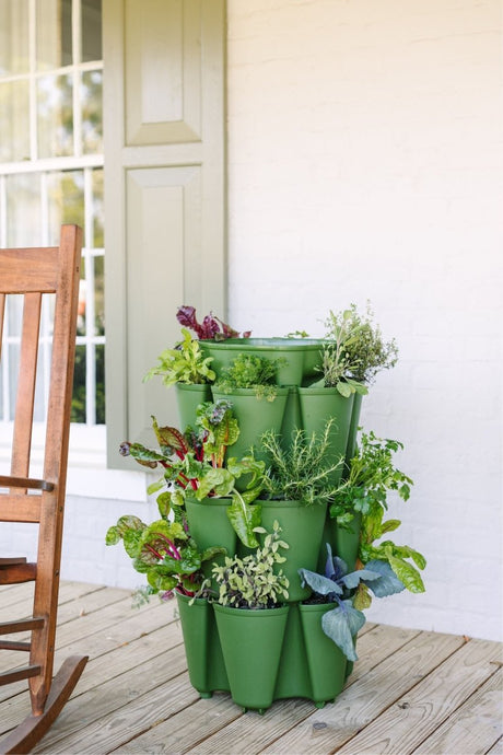 3 Tier GreenStalk Garden Original Vertical Planter - Basic Texture - Ed's Plant Shop