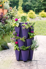3 Tier GreenStalk Garden Original Vertical Planter - Basket Weave Texture - Ed's Plant Shop