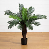 3′ UV‑Resistant Cycas Palm Tree – Indoor/Outdoor Faux Plant - Ed's Plant Shop