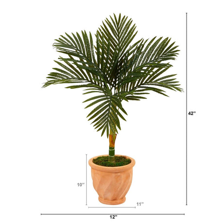 3.5' Golden Cane Artificial Palm Tree – Ed's Plant Shop - Ed's Plant Shop