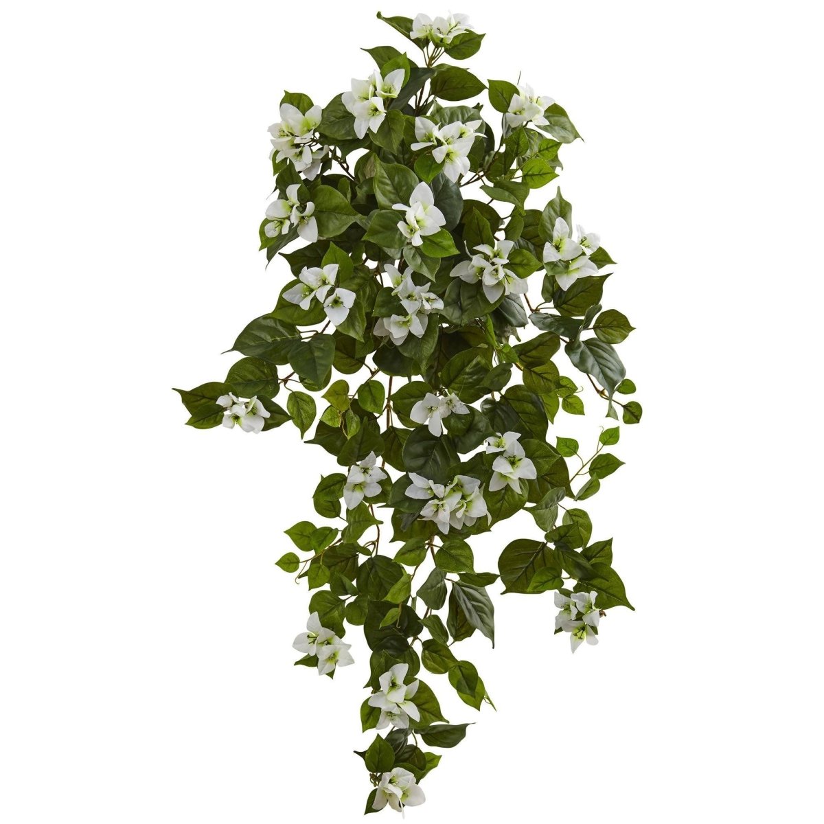 fake plant hanging Nearly Natural 37" Bougainvillea Hanging Artificial Plant, Set of 2