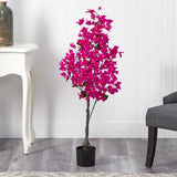 4’ Bougainvillea Artificial Tree | Vibrant & Lifelike Floral Décor - Ed's Plant Shop