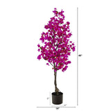 4’ Bougainvillea Artificial Tree | Vibrant & Lifelike Floral Décor - Ed's Plant Shop