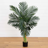 4’ Double Stalk Golden Cane Artificial Palm Tree - Ed's Plant Shop