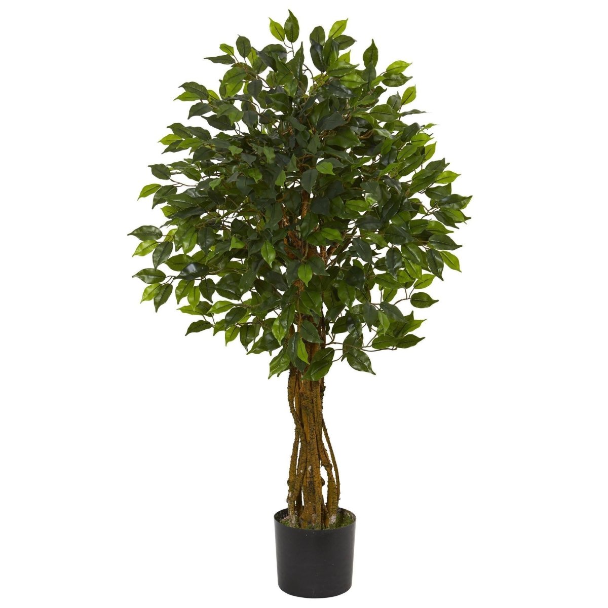 4 ft indoor plant Nearly Natural Indoor/Outdoor UV Resistant Ficus Artificial Tree