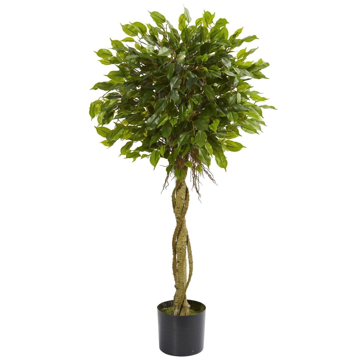 4 - ft Ficus Artificial Topiary Tree UV Resistant (Indoor/Outdoor) - Ed's Plant Shop