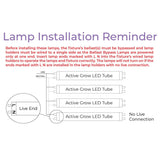 4' LED Grow Lamp – T8 HO Red Bloom Pro Spectrum - Ed's Plant Shop