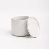 The Ceramic Cylinder Planter with Saucer, 2nd Generation