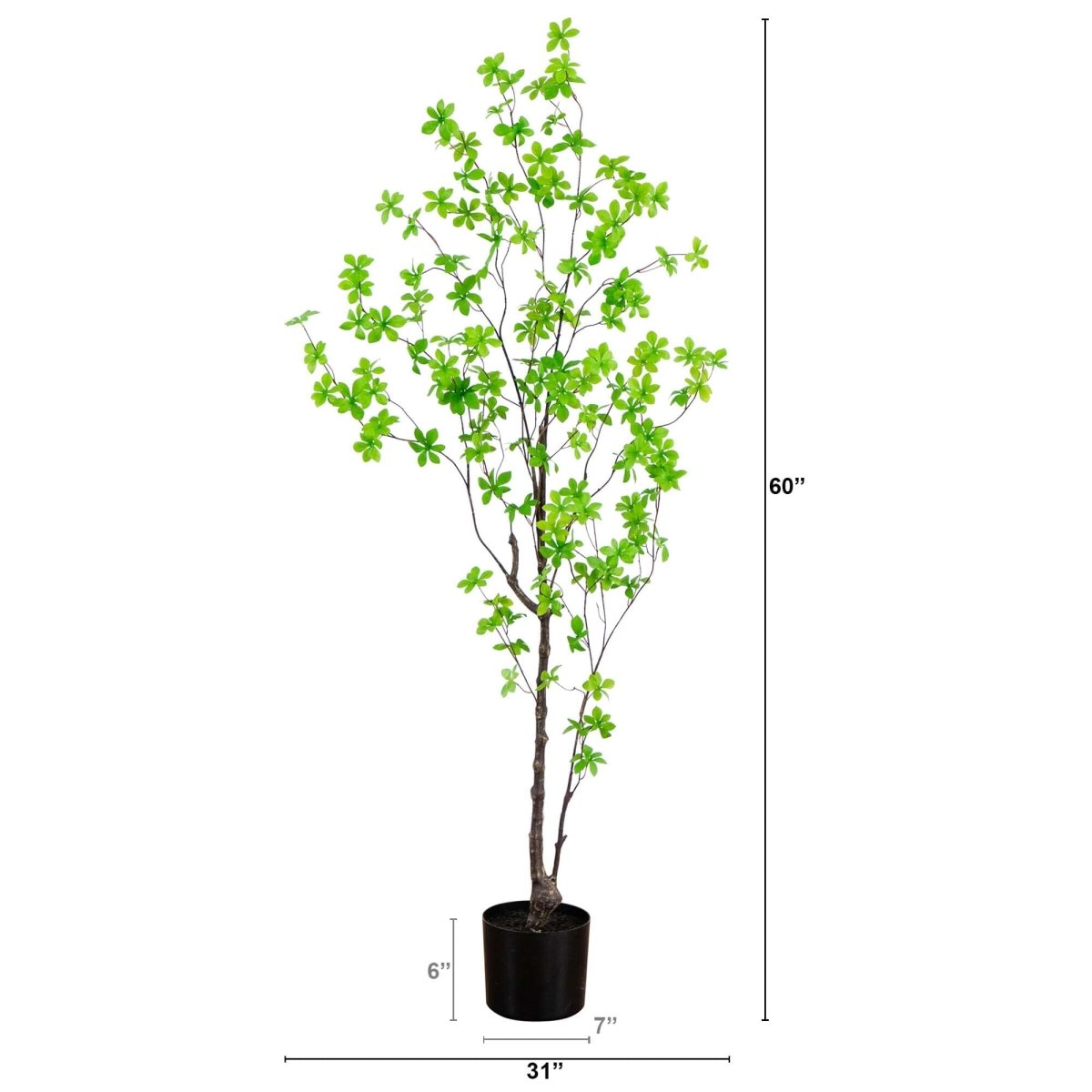 5’ Artificial Minimalist Enkianthus Tree - Ed's Plant Shop