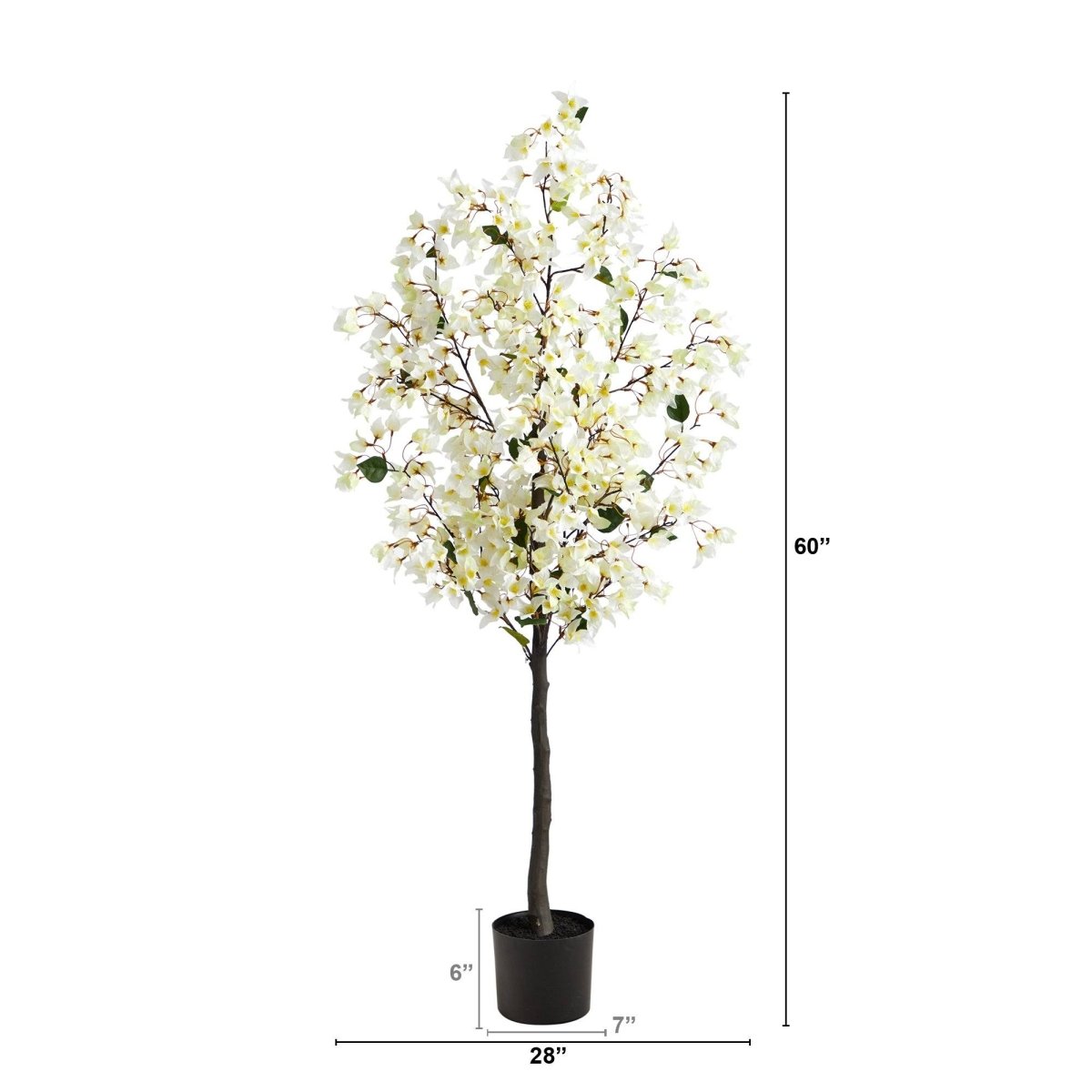 5’ Bougainvillea Artificial Tree | Vibrant & Lifelike Floral Décor - Ed's Plant Shop