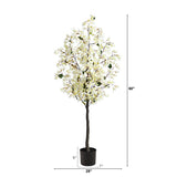 5’ Bougainvillea Artificial Tree | Vibrant & Lifelike Floral Décor - Ed's Plant Shop