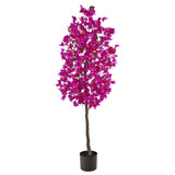 5’ Bougainvillea Artificial Tree | Vibrant & Lifelike Floral Décor - Ed's Plant Shop