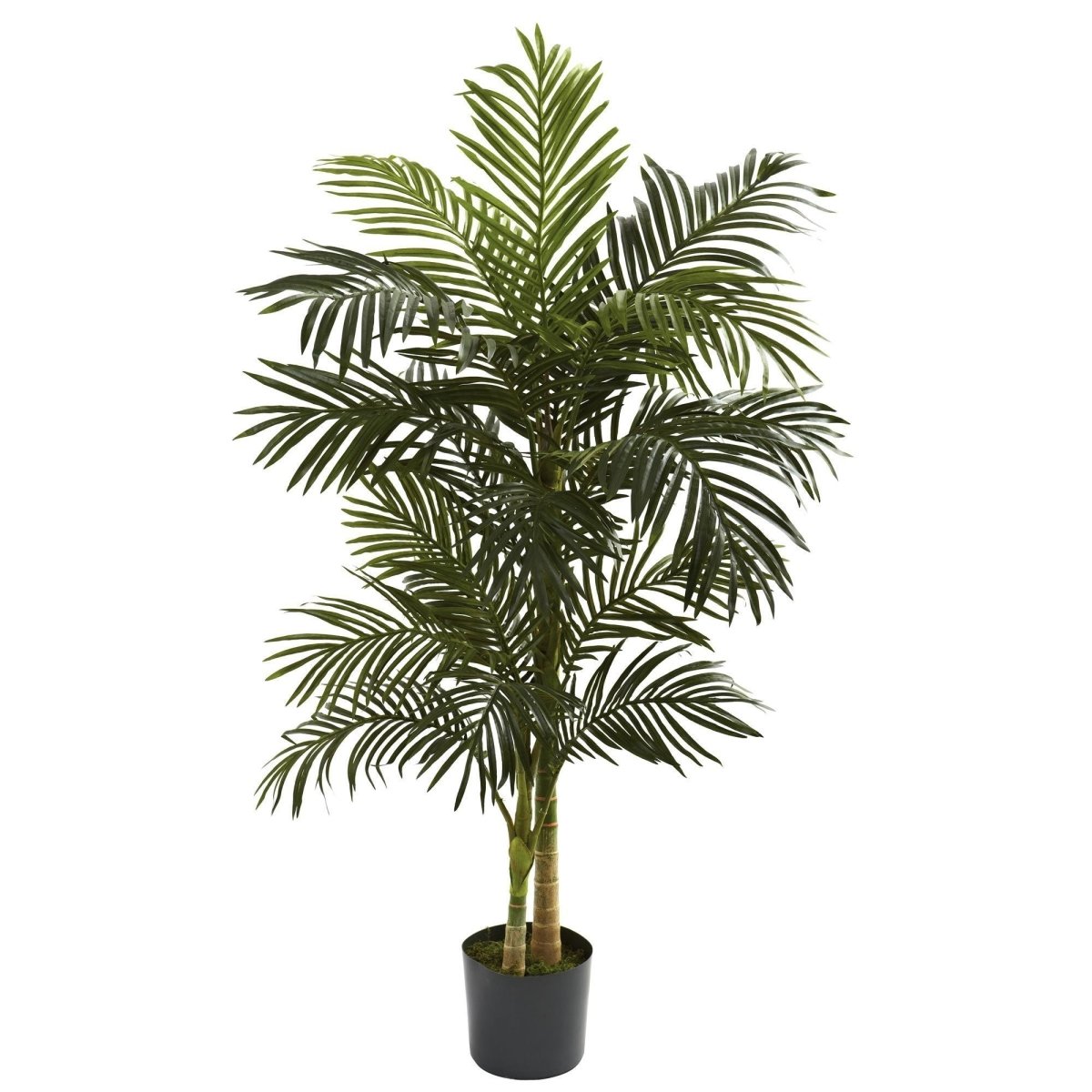 palm faux plant Nearly Natural 5 ft. Golden Cane Palm Tree