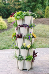5 Tier GreenStalk Garden Original Vertical Planter - Basket Weave Texture - Ed's Plant Shop