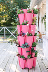 5 Tier GreenStalk Garden Original Vertical Planter - Basket Weave Texture - Ed's Plant Shop