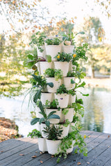 7 Tier GreenStalk Garden Leaf Vertical Planter - Basic Texture - Ed's Plant Shop