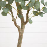 7.5' Faux Eucalyptus Tree | Realistic Indoor Greenery – Ed's Plant Shop - Ed's Plant Shop