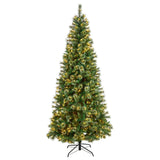 8' Wisconsin Slim Snow Tip Pine Tree: A Realistic Artificial Christmas Centerpiece - Ed's Plant Shop